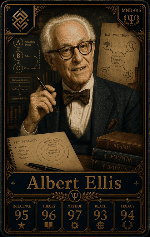 Albert Ellis individual eracii card front.