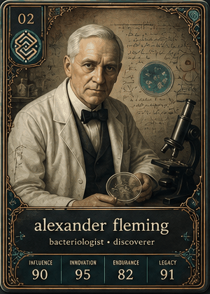 Alexander Fleming card preview.
