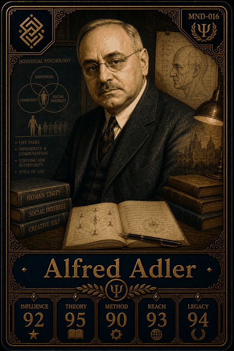 Alfred Adler individual eracii card front.