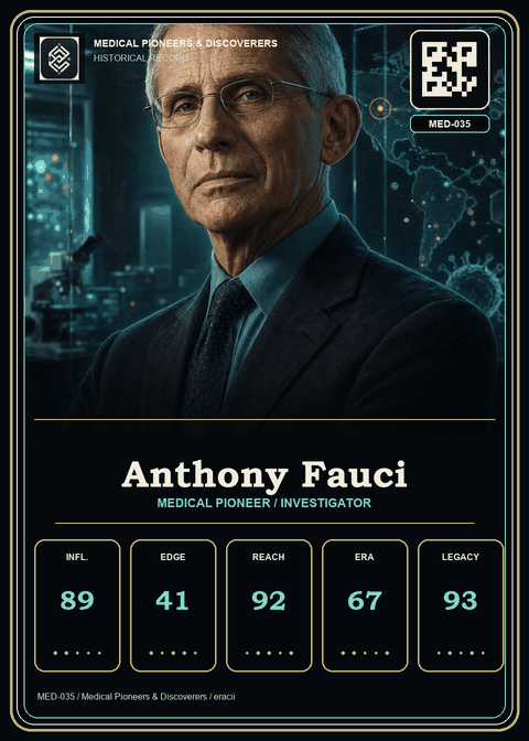 Anthony Fauci individual eracii card front.