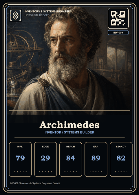Archimedes individual eracii card front.