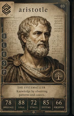 Aristotle individual eracii card front.