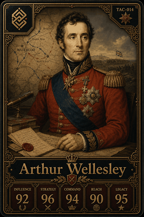 Arthur Wellesley individual eracii card front.