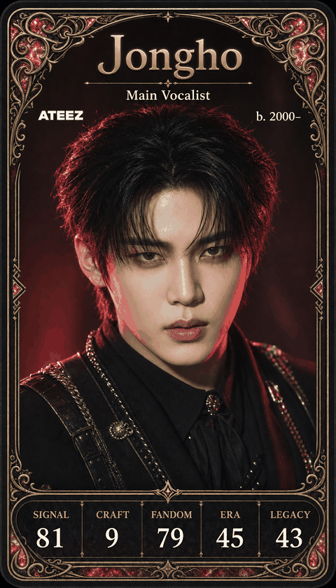 Jongho individual eracii card front.