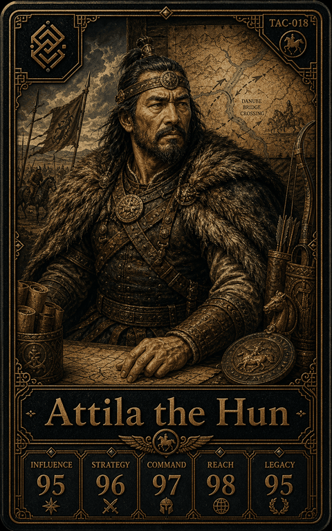 Attila the Hun individual eracii card front.