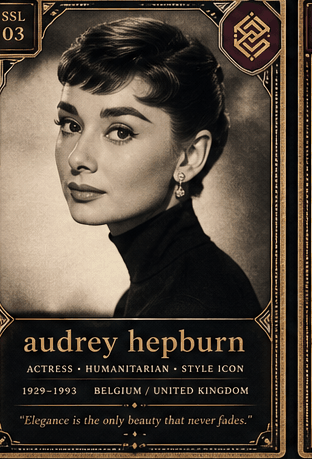 Audrey Hepburn card preview.