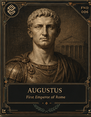 Augustus individual eracii card front.