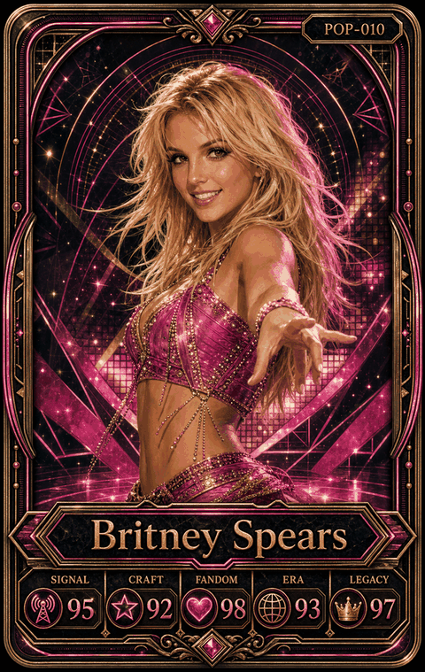 Britney Spears individual eracii card front.