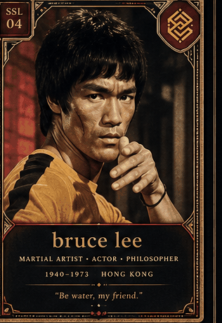 Bruce Lee card preview.