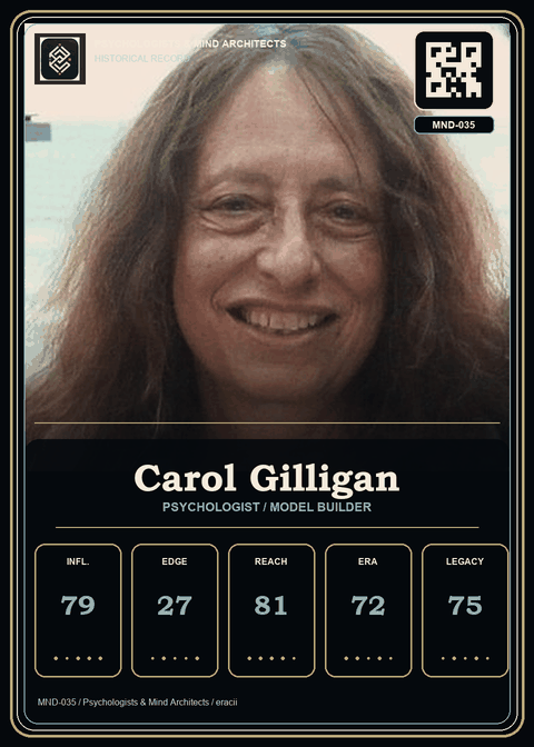 Carol Gilligan individual eracii card front.