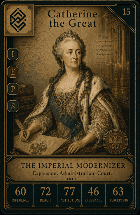 Catherine the Great individual eracii card front.