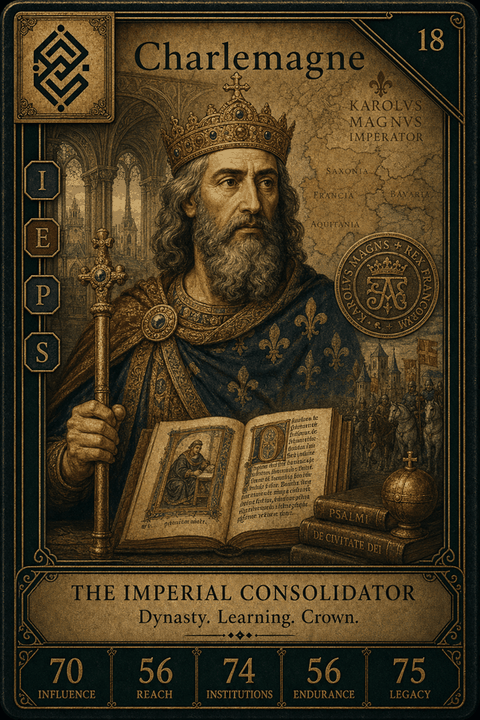 Charlemagne individual eracii card front.