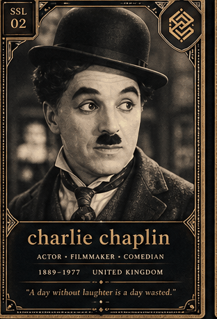 Charlie Chaplin card preview.