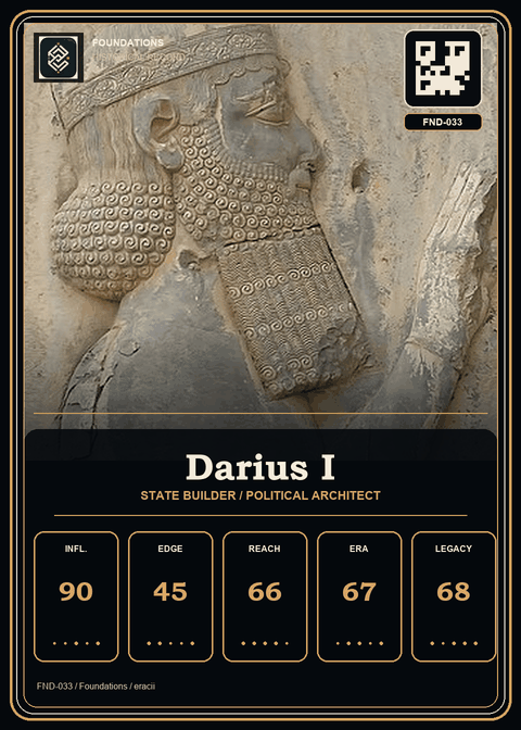 Darius I individual eracii card front.