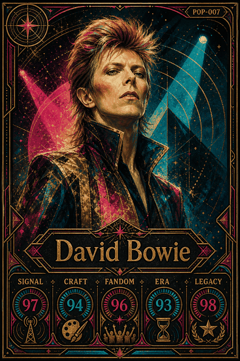 David Bowie individual eracii card front.