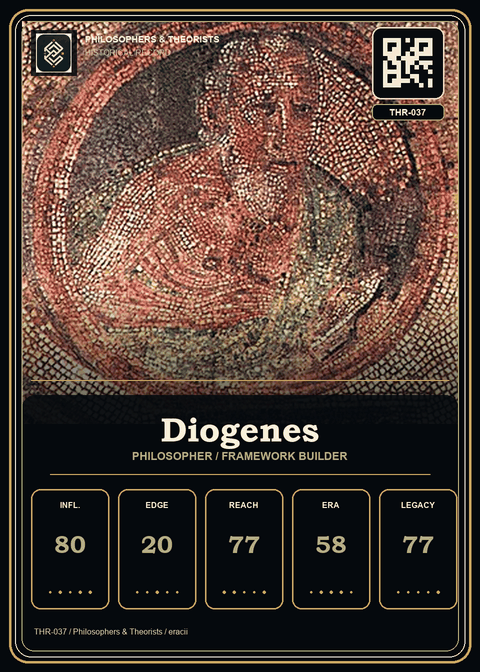 Diogenes individual eracii card front.
