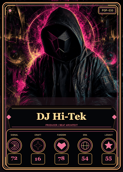 DJ Hi-Tek individual eracii card front.