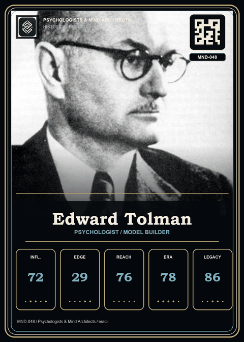 Edward Tolman individual eracii card front.