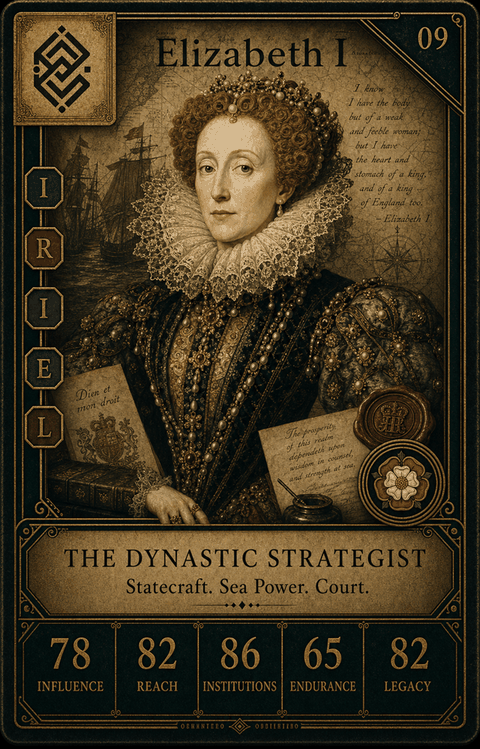Elizabeth I individual eracii card front.