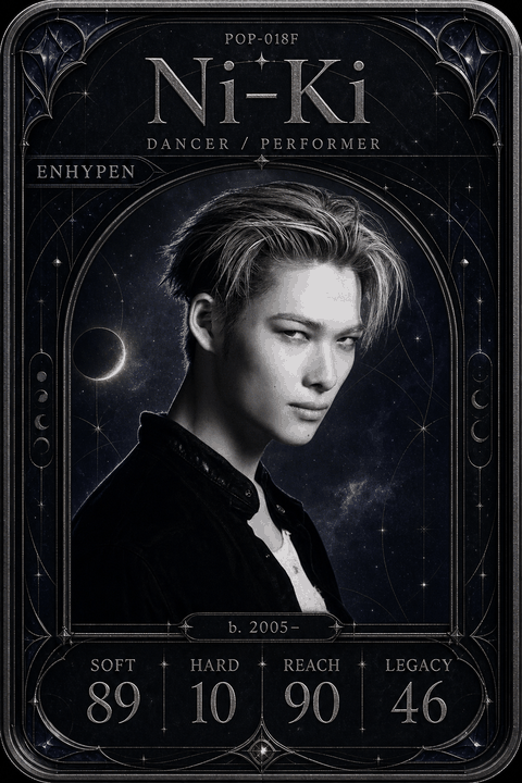 Ni-Ki individual eracii card front.