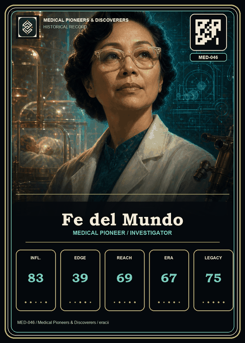 Fe del Mundo individual eracii card front.