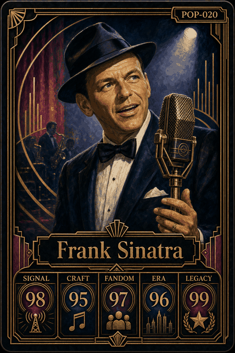 Frank Sinatra individual eracii card front.
