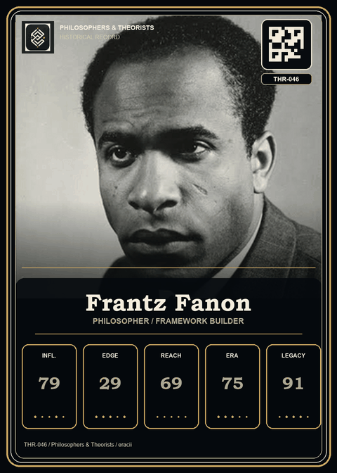 Frantz Fanon individual eracii card front.