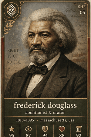 Frederick Douglass card preview.