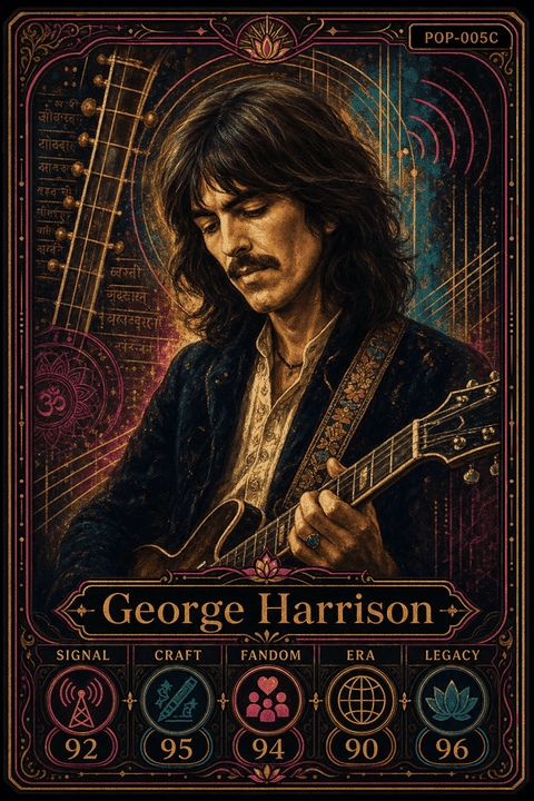 George Harrison individual eracii card front.