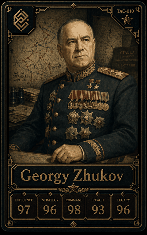 Georgy Zhukov individual eracii card front.