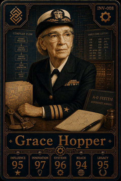 Grace Hopper individual eracii card front.
