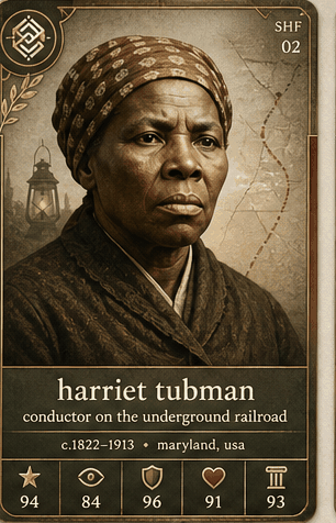 Harriet Tubman card preview.