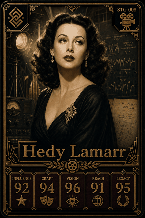 Hedy Lamarr individual eracii card front.