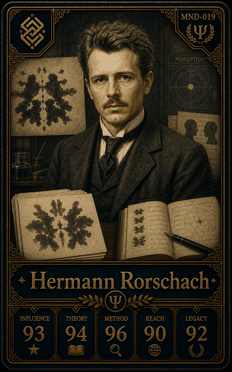 Hermann Rorschach individual eracii card front.