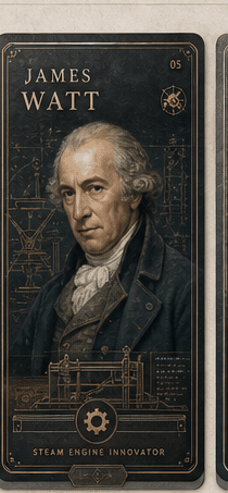 James Watt card preview.