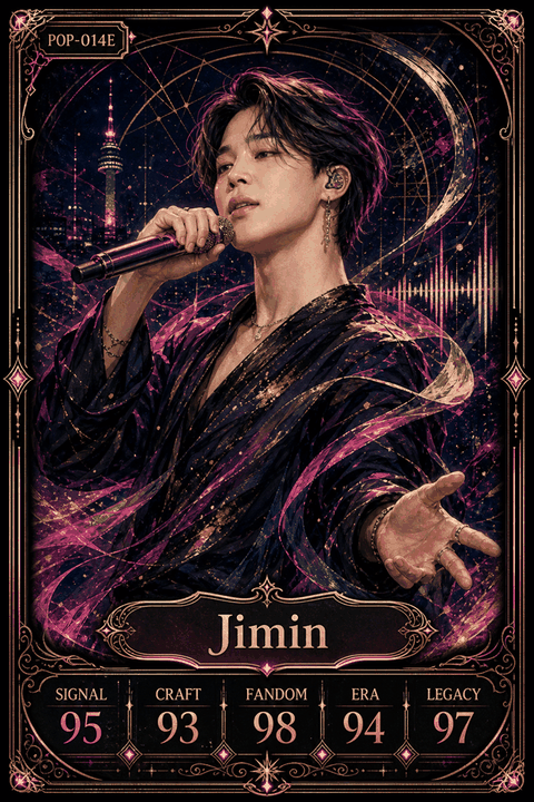 Jimin individual eracii card front.