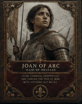 Joan of Arc card preview.