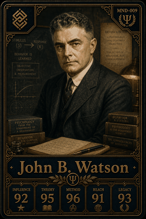 John B. Watson individual eracii card front.