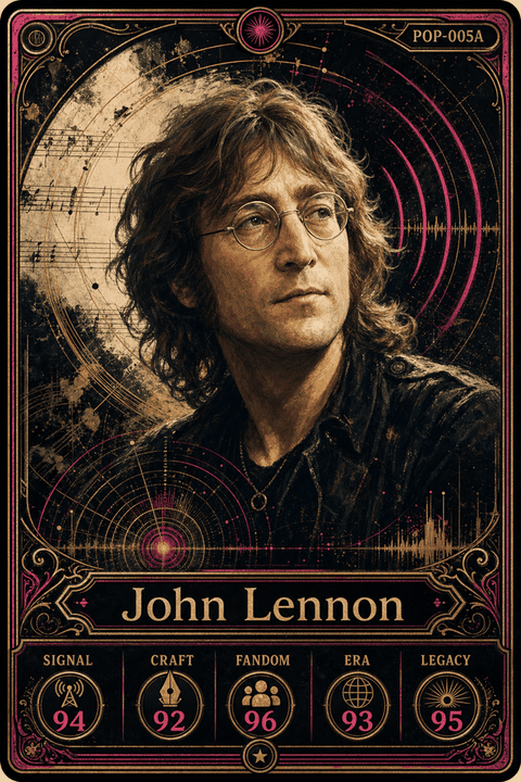 John Lennon individual eracii card front.
