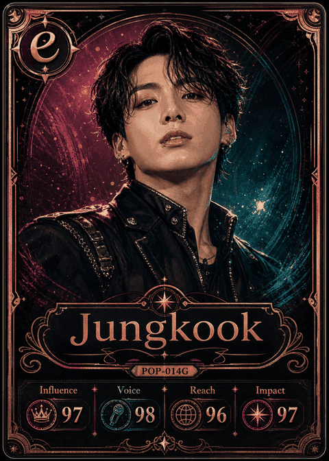 Jungkook individual eracii card front.