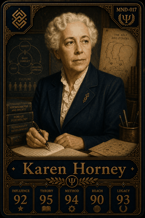 Karen Horney individual eracii card front.