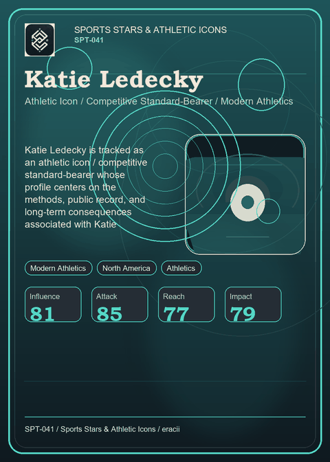 Katie Ledecky individual eracii card front.