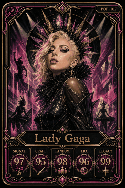 Lady Gaga individual eracii card front.