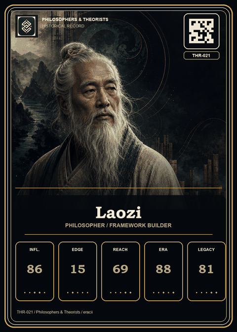 Laozi individual eracii card front.