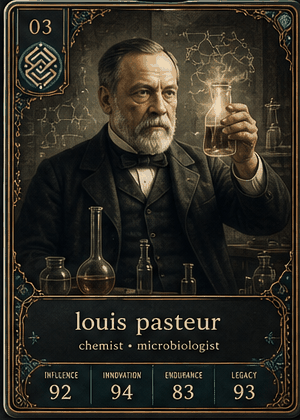 Louis Pasteur card preview.