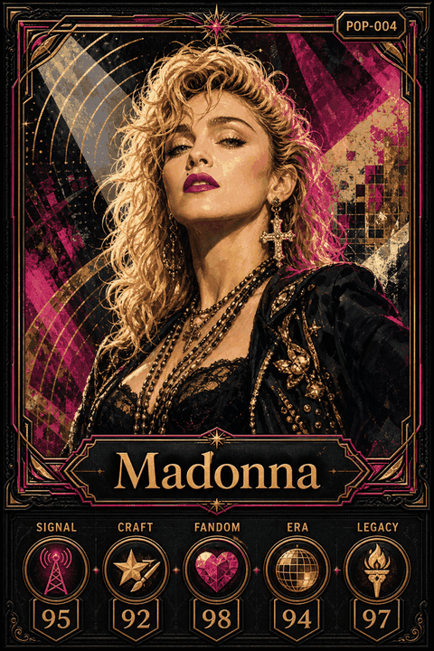 Madonna individual eracii card front.