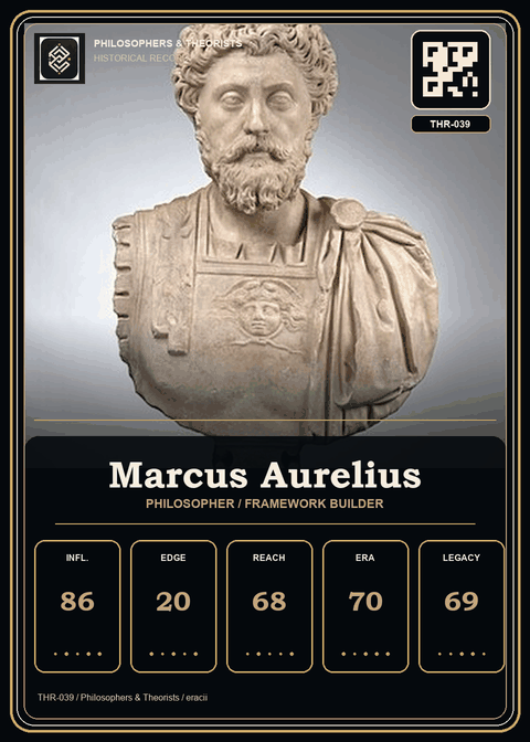 Marcus Aurelius individual eracii card front.