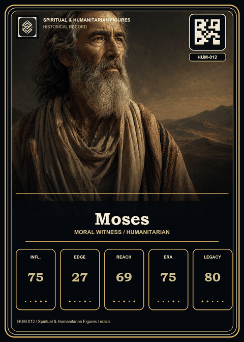 Moses individual eracii card front.