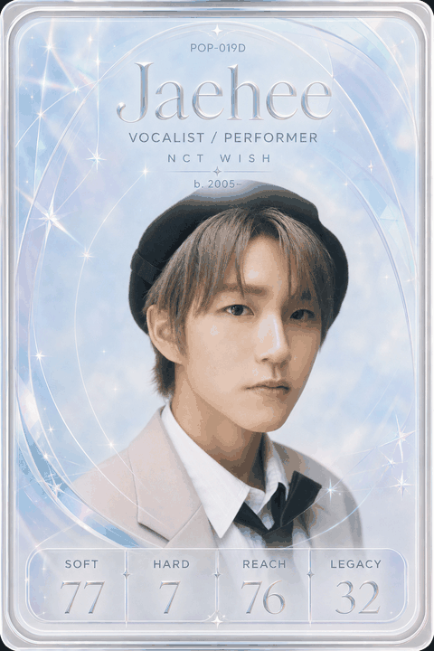 Jaehee individual eracii card front.