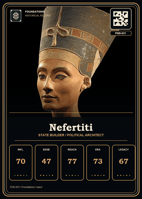 Nefertiti individual eracii card front.